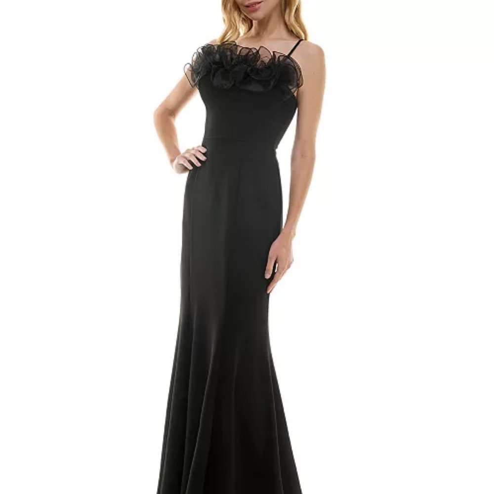 City Studio Black One Shoulder Dress
